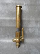 A BRASS STEAM WHISTLE (BULL), from Hawne Colliery, Hayseech, Halesowen the transferred to