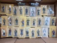 FIFTY SIX CARDED EAGLEMOSS LEAD SOLDIERS, to include Napoleonic and WW1 / WW2 figures