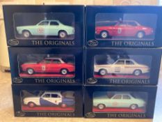 SIX BOXED TRAX 'THE ORIGINALS' AUSTRALIAN MOTORING LEGENDS CARS, to include TR17J, TR17K, TR17G, 2 x