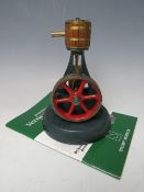 A VERTICAL STEAM ENGINE WITH BUILD INSTRUCTIONS / PLANS