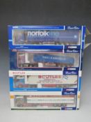 FOUR BOXED CORGI 1:50 SCALE ARTICULATED LORRIES AND TRAILERS, to include HE Payne Scania 76601,