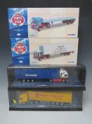 FOUR CORGI 1:50 SCALE ARTICULATED LORRIES AND TRAILERS,to include boxed Kings of the Road Pollock