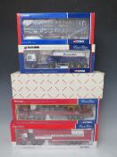 THREE BOXED CORGI 1:50 SCALE ARTICULATED LORRIES AND TRAILERS, to include Marshalls Scania
