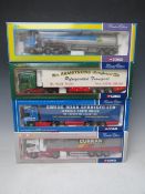 FOUR BOXED CORGI 1:50 SCALE ARTICULATED LORRIES AND TRAILERS, to include Curran Scania CC12907,