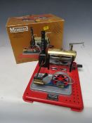 A BOXED MAMOD STEAM ENGINE SP4, to include burner