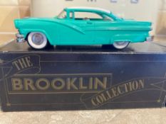 FIVE DIFFERENT BOXED BROOKLIN COLLECTION WHITE METAL VEHICLES, to include Phantom Corsair Coupe, Bui