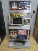 A KINGSWAY ARISTORCRAT DEC I KING 5p ONE ARM BANDIT A/F, H 79 cm