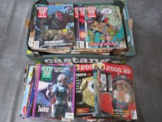 APPROXIMATLEY ONE HUNDRED AND FIFTY 2000AD COMICS FEATURING JUDGE DREDD