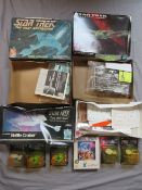 A BOXED STAR TREL AMT ERTL 1:650 SCALE KLINGON BIRD OF PREY, boxed ATM Ertl Battle Cruiser, boxed