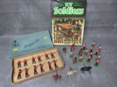 A BOXED SET OF TWELVE BRITAINS LEAD SOLDIERS, footguards and infantry of the line set 5A, together