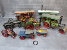 A COLLECTION OF SEVEN TRACTION / STEAM ENGINES, to include T J Swift Bloxwich, Tom Yardley