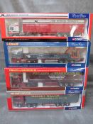 FOUR BOXED CORGI 1:50 SCALE ARTICULATED LORRIES AND TRAILERS, to include I Craig Scania CC12218,