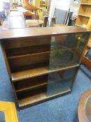 A VINTAGE GLAZED BOOKCASE