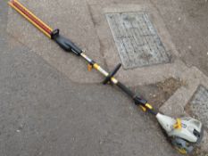 A RYOBI PETROL LONG REACH HEDGE TRIMMER