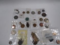 A SMALL SELECTION OF MEDALLIONS ETC