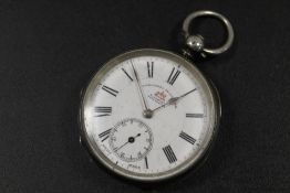 H. SAMUEL MANCHESTER, SILVER CASED POCKET WATCH