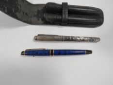 A WATERMAN FOUNTAIN PEN TOGETHER WITH A MASTER MASON FOUNTAIN PEN (2)