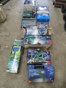 A QUANTITY OF BOXED ELECTRIC TOOLS TO INCLUDE A CIRCULAR SWA, SANDER ETC