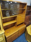 A MID CENTURY McINTOSH WALL UNIT - 170 X 120 CM