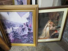 NINE FRAMED CLASSICAL PRINTS TO INCLUDE ANTON WEISZ