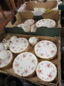 THREE TRAYS OF ROYAL ALBERT TENDERNESS TEA/DINNER WARE