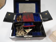 TWO BOXES OF ASSORTED JEWELLERY