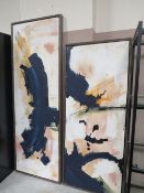 FOUR MODERN CANVAS PICTURES