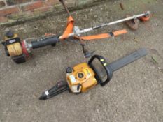 A DANARM 33E VIP PETROL KAWASAKI STRIMMER AND A McCULLOCH TIVOLI 63 PETROL HEDGE TRIMMER (2)