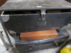 A QUANTITY OF THREE TRAVEL / TRUNK BOXES
