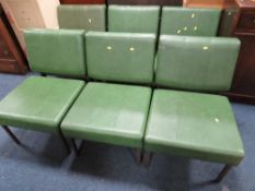 SIX VINTAGE 'REMPLOY' CHAIRS