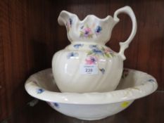 A VINTAGE JUG AND BOWL SET