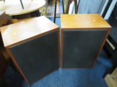 A LARGE PAIR OF MID CENTURY TEAK CASED G-PLAN SPEAKERS