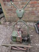 A WEBB PETROL CYLINDER LAWNMOWER A/F
