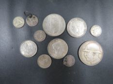 A COLLECTION OF PRE 1947 COLLECTABLE COINS