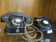 A VINTAGE RTT BELL TELEPHONE TOGETHER WITH ANOTHER (2)