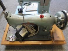 THREE VINTAGE SEWING MACHINES A/F