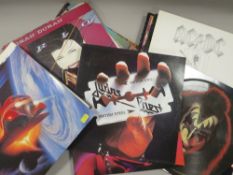 COLLECTION OF CIRCA 20 LP RECORDS, ARTISTS TO INCLUDE AC/DC X 3, JUDAS PRIEST X 4, KISS, ZZ TOP,