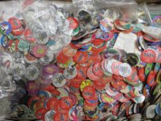 A BOX OF OLD TAZOS STARTREK ETC