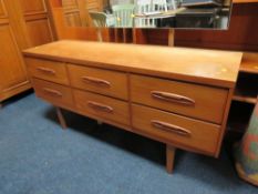 A teak mid-century dressing table