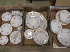 THREE TRAYS OF ROYAL ALBERT TENDERNESS TEA / DINNER WARE
