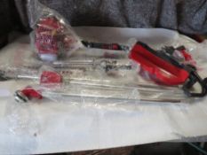 A PETROL GARDEN HEDGE TRIMMER MULTI-TOOL - NOT CHECKED