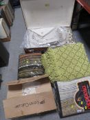 A QUANTITY OF TEXTILES ETC TO INC THROWS