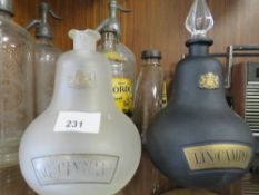 TWO VINTAGE CHEMIST BOTTLES A/F
