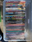 Tray of DC and Titan comic books