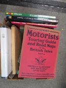 A SMALL TRAY OF MOTORING AND AVIATION RELATED BOOKS