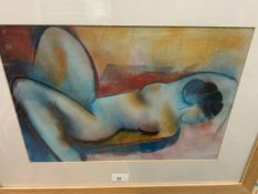 A MARY STORK PRINT OF A FEMALE NUDE STUDY SIGNED IN PENCIL ON MOUNT