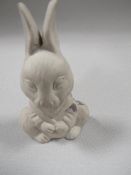 A WEDGWOOD JASPER BISQUE BUNNY