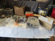 A SELECTION OF ELECTRICALS TO INCLUDE BOXED TOOLS