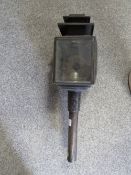 A VINTAGE CARRIAGE LANTERN A/F