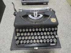THREE ASSORTED VINTAGE TYPEWRITERS- A/F